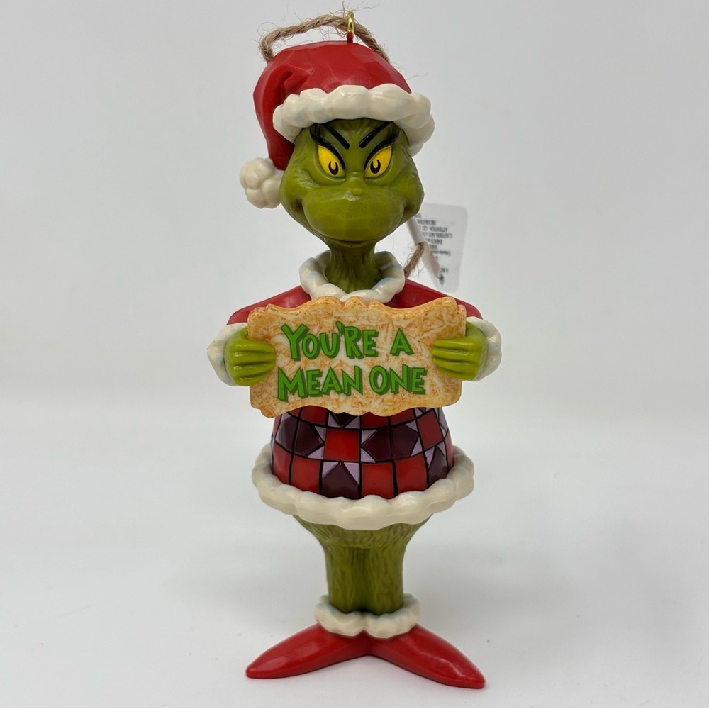 Jim Shore Dr. Seuss The Grinch Mean One  Christmas Ornament NEW